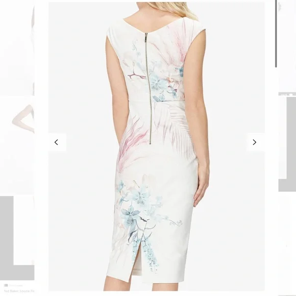 Ted Baker Soozie Serendipity Printed Bodycon Dress - Picture 4 of 12